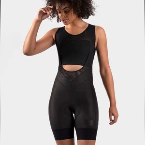 New with tags machines for freedom cycling bibs shorts black Large